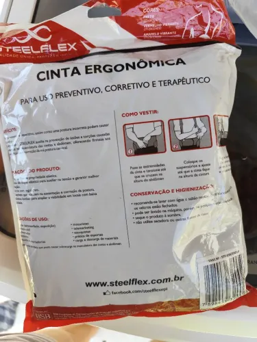 Vendo cinta ergonômica regulável tamanho M preta
