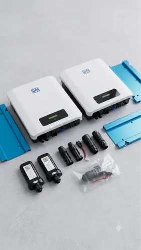 Par de Inversores Solares WEG 3kW Monofásico (SIW200G M030) - Completos