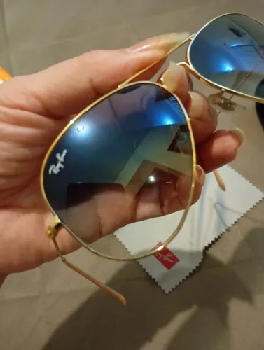 Óculos aviador Ray ban Rayban azul