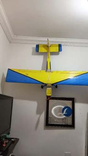 Aeromodelo asa alta treinador com eletrônica 