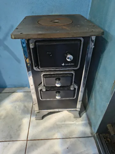 Fogão a Lenha 00 Preto Sem Tampa 00PR Met.Venâncio