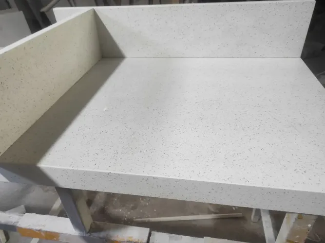 Lavatório banheiro quartzo branco stelar novo