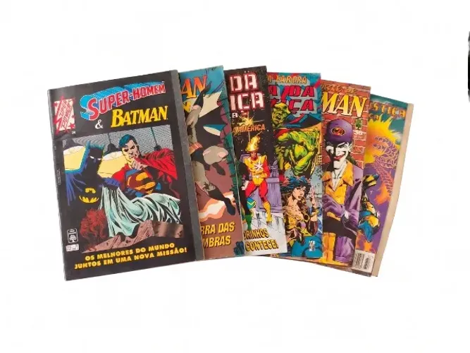 Lote 6 HQs Super Powers - Batman E Liga Da Justiça (Abril)