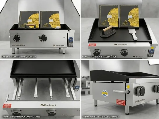 CHAPA A GAZ INOX 2 , NOVA
