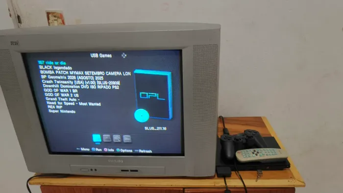 Ps2 e uma TV de tubo