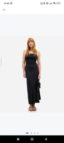 vestido c&a longo preto clock house 