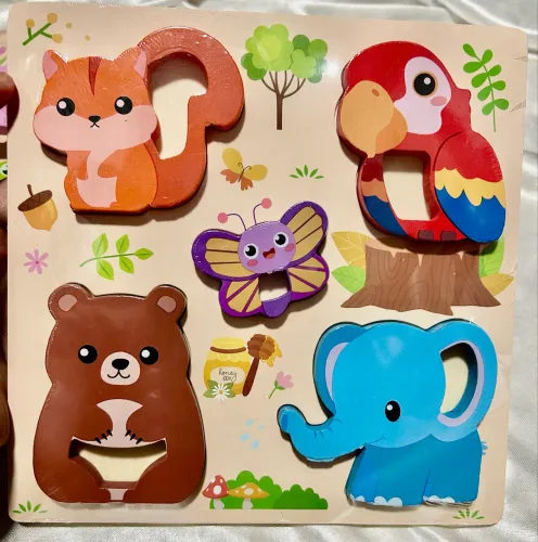Brinquedo pedagógico em madeira