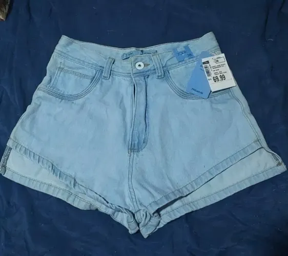 Short jeans azul
