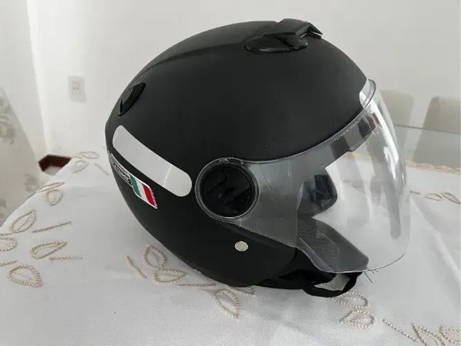 Capacete Aberto Pro Tork New Atomic - Preto Fosco - Tamanho 60