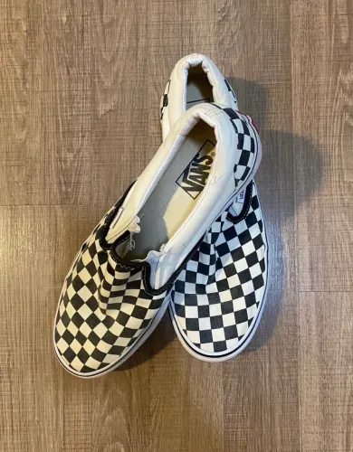 Tênis Vans slip on checkerboard