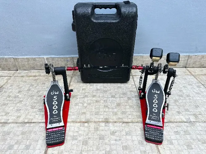 PEDAL DUPLO DW 5000 COM CASE! OTIMO ESTADO