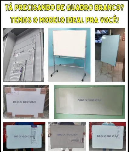 Quadro Branco / Lousa Escolar / Apagadores e pincéis