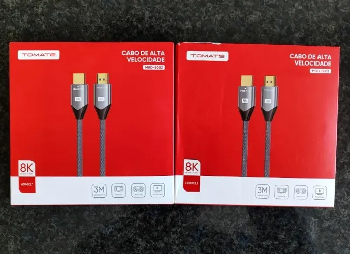 Cabo HDMI 2.1 8K 3m Ultra High Speed 48Gbps, 4K 240Hz HDR eARC Dolby Vision/Atmos