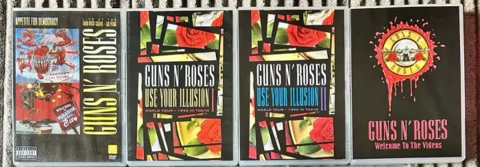 Guns N Roses Lote com 4 DVDS