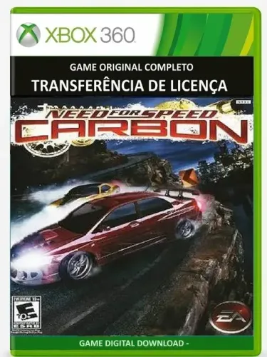 Need For Speed Carbon Jogo original Xbox 360 (Leia a descrição)