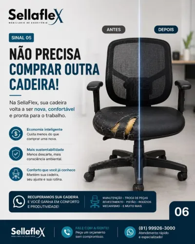 Revestimento novo para sua cadeira