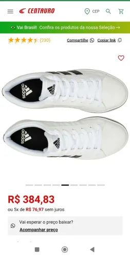 Tênis Adidas ORIGINAL BRANCO 