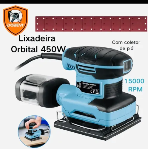 Lixadeira DOBRVI 450W *0RPM+10 Discos.