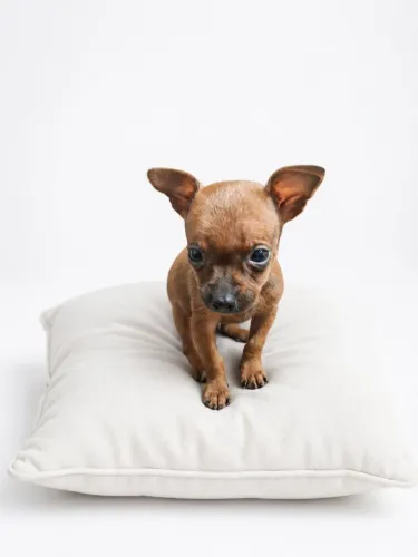 Pinscher filhotinho pronto pra ir pro novo lar 