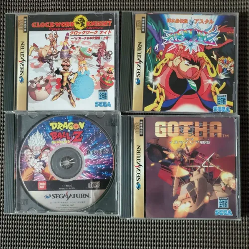 Lote 4 Jogos Originais Sega Saturn Japoneses (NTSC-J) - Coleção