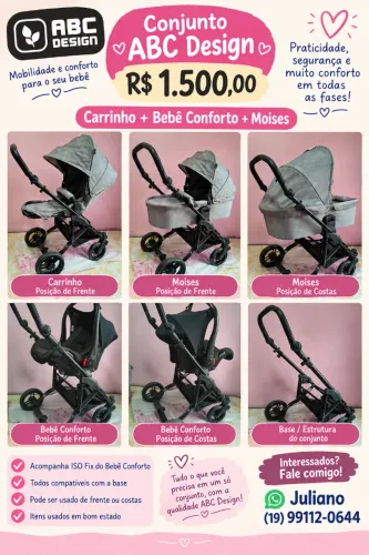 Conjunto ABC Design R$1500,00