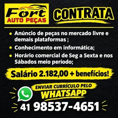 Vaga de emprego Auto peças