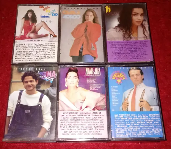 6 Fitas K7 Cassete NOVELAS GLOBO
