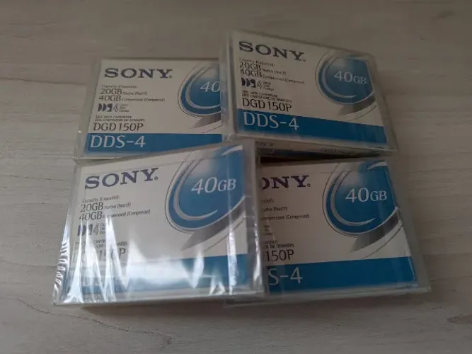 Lote 4 Fita DAT Lacrada Sony DDS-4 Retro PC Pentium 486 386 286 PCXT etc