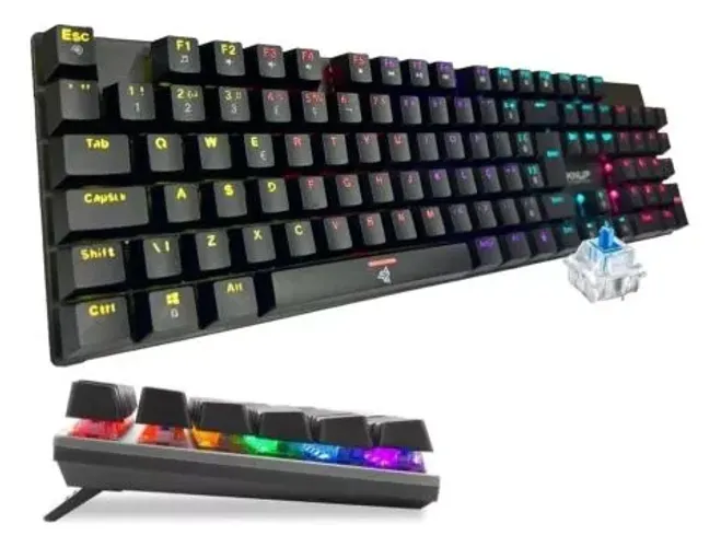Teclado mecânico knup kp te114