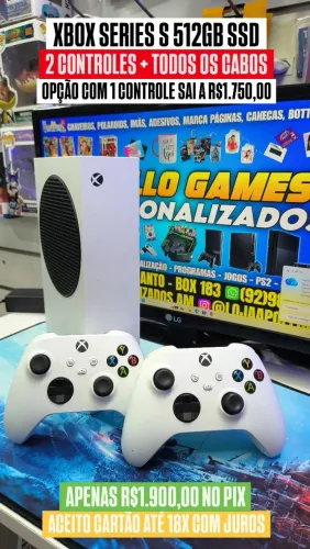 Xbox Series S 512GB SSD Completo 