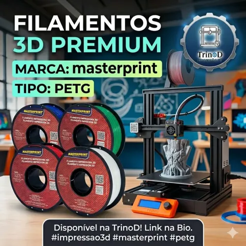 ? FILAMENTO PETG MASTERPRINT - COR PRETA ?