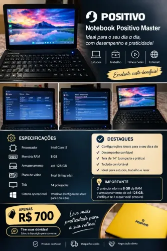 Notebook Positivo (LER DESCRIÇÃO)
