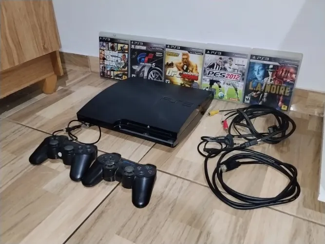 Playstation 3 Slim - Ps3 - Play 3 COMPLETO 