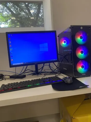 Kit gamer completo pc ryzen 5 5600gt 16gb ram ssd 480gb- Loja física