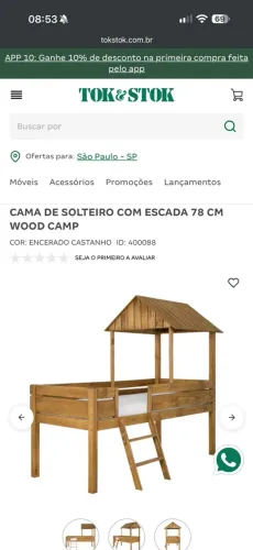 Cama infantil modelo de casinha