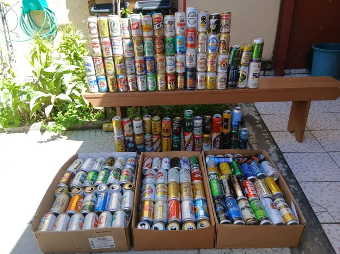 Coleção de Lata de Cerveja Nacionais e Importadas