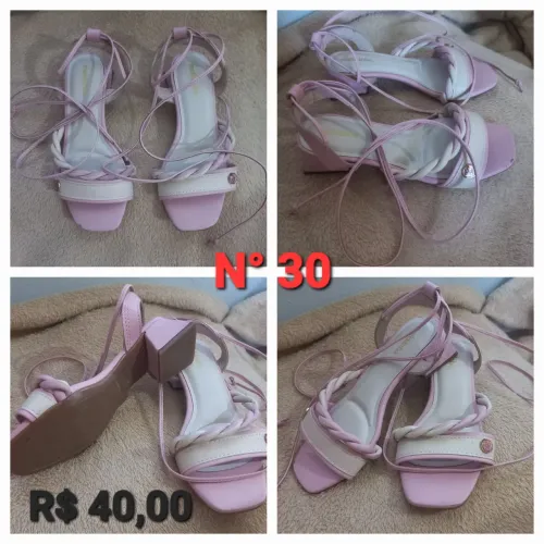 Sandália infantil molekinha rosa