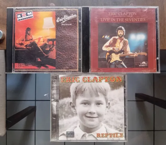 4 CDs do Eric Clapton (um duplo) para colecionador.