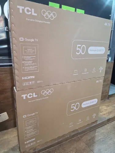 Smart TV 50" TCL QLED 4K Google TV 2026 (Nova) - Instalação Hoje