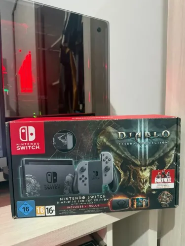 Nintendo Switch Edição Especial Diablo 3 - Seminovo Completo