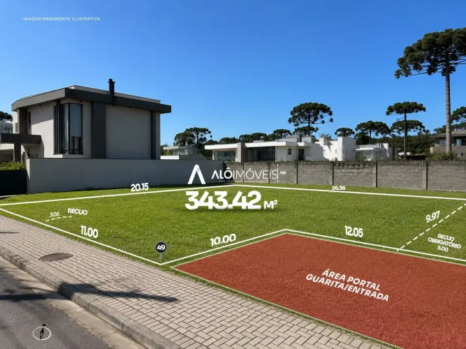 Terreno Alto Padrão com 343m² à Venda no Umbará | Residencial Cittadella