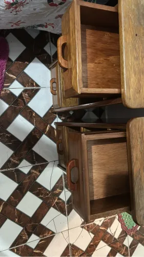 2 criado mudo madeira pura