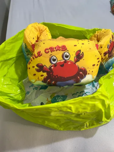 Piscina para bebê mais colete de boia