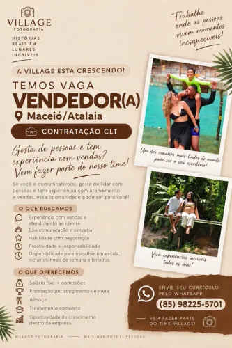 VAGA DE EMPREGO EM MACEIÓ