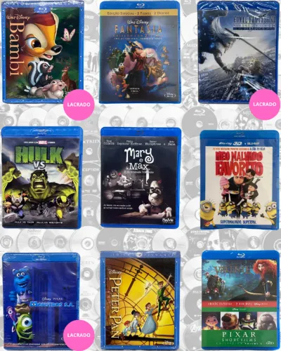BLURAY Filmes e Desenhos Lote 1