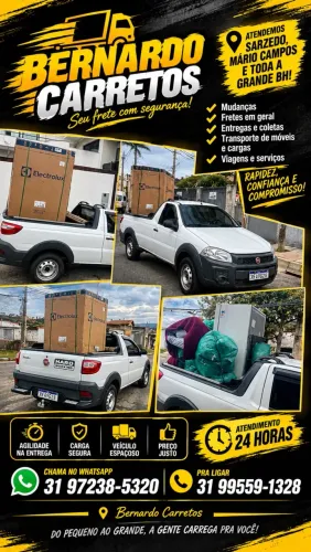 Carretos em Mário Campos e Região - 24 Horas
