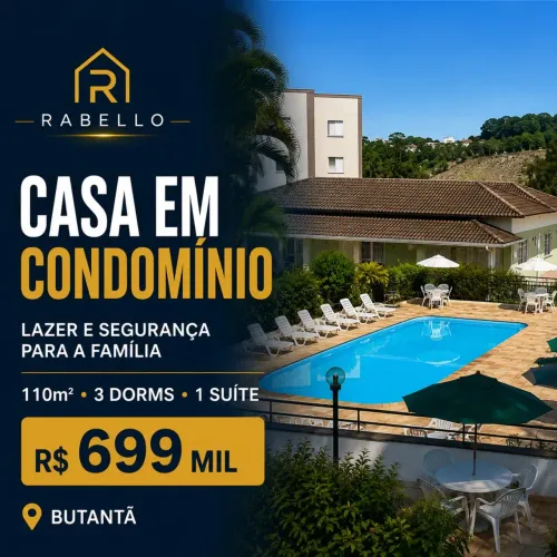 Casa em condominio Butanta - lazer e segurança