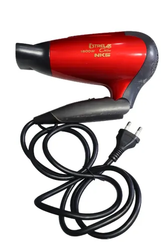 secador de cabelo estrelas vermelho 1600 w nks