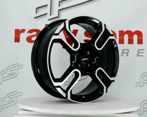 Jogo de Roda Mini Cooper Preto Borda Diamantada 5x112 - 18x7 Offset 45 (NV)Roda Mini Coope