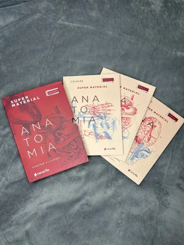 Coleção Super Material Medicina Sanar - Módulo de Anatomia 3 livros